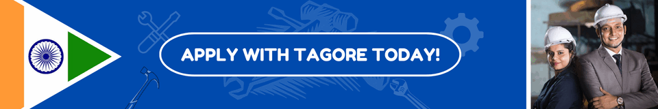 A horizontal GIF image showing Best Engineering College in India, and Apply with Tagore today